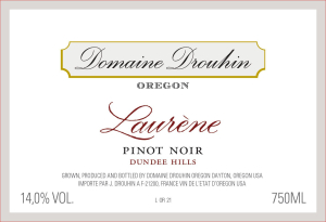 photo du vin Domaine Drouhin Oregon Pinot Noir Laurène